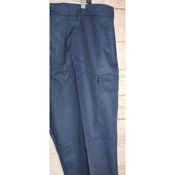 Soft Twill By UniFirst Cotton/Polyester 42x32 Draka USA Fiber Navy Blue Pants - Picture 6 of 12